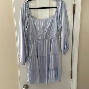 Altar’d state pale blue short dress size large